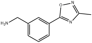 3-(3-Methyl-1,2,4-oxadiazol-5-yl)benzylamine 97% Struktur