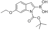 2-硼-6-乙氧基-1H-吲哚-1-羧酸-1-(1,1-二甲基乙基)酯, 944562-81-6, 结构式
