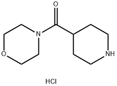 モルホリン-4-イルピペリジン-4-イル-メタノン塩酸塩 化学構造式