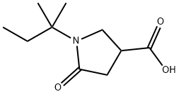 1-(1,1-dimethylpropyl)-5-oxopyrrolidine-3-carboxylic acid Structure