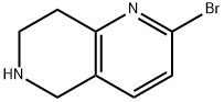 2-溴-5,6,7,8-四氢-1,6-萘啶, 944709-52-8, 结构式