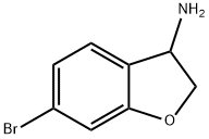 6-ブロモ-2,3-ジヒドロベンゾフラン-3-アミン 化学構造式