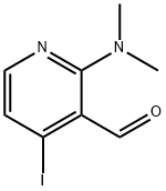 2-(N,N-Dimethylamino)-3-formyl-4-iodopyridine Structure