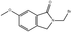 2-BROMOMETHYL-6-METHOXYISOINDOLINONE 化学構造式