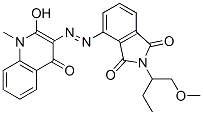 1H-Isoindole-1,3(2H)-dione,  4-[2-(1,4-dihydro-2-hydroxy-1-methyl-4-oxo-3-quinolinyl)diazenyl]-2-[1-(methoxymethyl)propyl]-|