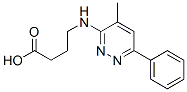 4-[(4-Methyl-6-phenyl-3-pyridazinyl)amino]butyric acid 结构式