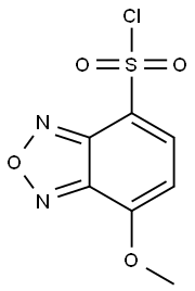 7-メトキシ-2,1,3-ベンズオキサジアゾール-4-スルホニルクロリド 化学構造式