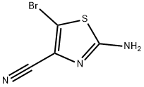 2-AMINO-5-BROMOTHIAZOLE-4-CARBONITRILE Structure