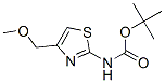 Carbamic  acid,  N-[4-(methoxymethyl)-2-thiazolyl]-,  1,1-dimethylethyl  ester Struktur