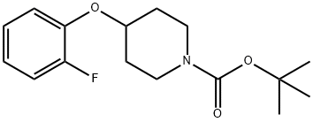 tert-Butyl-4-(2-fluorophenoxy)piperidine-1-carboxylate Structure