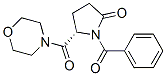 (S)-4-[(benzoyl-5-oxopyrrolidin-2-yl)carbonyl]morpholine Struktur