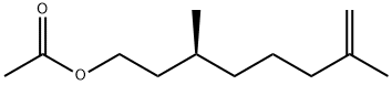(S)-3,7-dimethyloct-7-enyl acetate Struktur