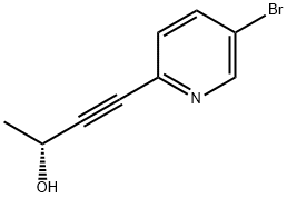 5-bromo-2-(3-hydroxy-1-butynyl)pyridine Structure
