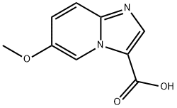 6-methoxyimidazo[1,2-a]pyridine-3-carboxylic acid Struktur