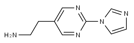 2-(2-(1H-咪唑-1-基)嘧啶-5-基)乙-1-胺 结构式