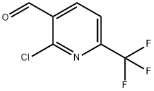 2-CHLORO-6-(TRIFLUOROMETHYL)NICOTINALDEHYDE Struktur
