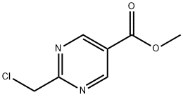 2-(氯甲基)嘧啶-5-羧酸甲酯 结构式