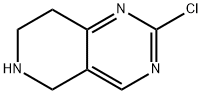 2-クロロ-5,6,7,8-テトラヒドロピリド[4,3-D]ピリミジン 化学構造式