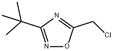 3-TERT-BUTYL-5-(CHLOROMETHYL)-1,2,4-OXADIAZOLE 结构式