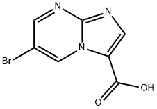 6-broMoiMidazo[1,2-a]pyriMidine-3-carboxylic acid Struktur