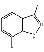 7-Fluoro-3-iodo-1H-indazole Struktur