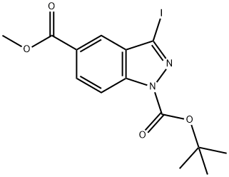 1-tert-butyl 5-Methyl 3-iodo-1H-indazole-1,5-dicarboxylate|3-碘-1H-吲唑-1,5-二羧酸 1-叔丁酯 5-甲酯