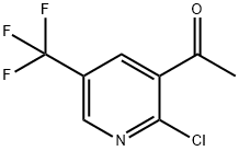 1-(2-chloro-5-(trifluoroMethyl)pyridin-3-yl)ethanone Struktur