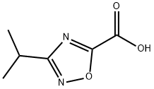 3-异丙基-1,2,4-恶二唑-5-羧酸, 944906-38-1, 结构式