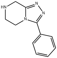 3-苯基-5,6,7,8-四氢[1,2,4]三氮唑并[4,3-A]吡嗪 结构式