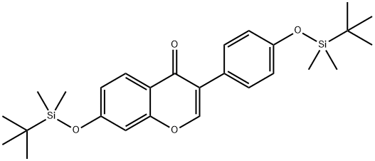 Daidzein Bis-tert-butyldimethylsilyl Ether Struktur