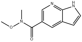 1H-PYRROLO[2,3-B]PYRIDINE-5-CARBOXYLICACIDMETHOXY-METHYL-AMIDE Struktur