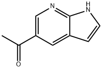1-(1H-ピロロ[2,3-B]ピリジン-5-イル)エタノン 化学構造式