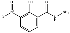 2-hydroxy-3-nitrobenzenecarbohydrazide 化学構造式