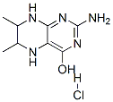 2-AMINO-6,7-DIMETHYL-4-HYDROXY-5,6,7,8-TETRAHYDROPTERIDINE MONOHYDROCHLORIDE Struktur