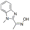 Ethanone, 1-(1-methyl-1H-benzimidazol-2-yl)-, oxime (9CI) 结构式