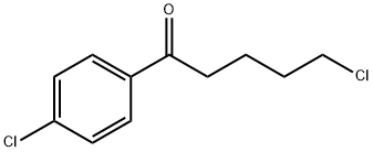 5-CHLORO-1-(4-CHLOROPHENYL)-1-OXOPENTANE 结构式