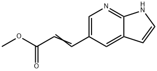 3-(1H-Pyrrolo[2,3-b]pyridin-5-yl)-acrylic acidmethyl ester Structure