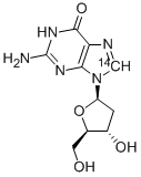 2'-DEOXYGUANOSINE, [8-14C] Structure