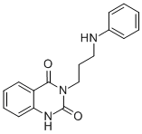 3-(3-苯基氨基-丙基)-1H-喹唑啉-2,4-二酮 结构式