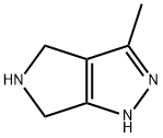 3-メチル-1,4,5,6-テトラヒドロピロロ[3,4-C]ピラゾール 化学構造式