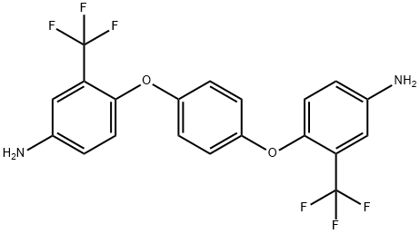 1,4-ビス(4-アミノ-2-トリフルオロメチルフェノキシ)ベンゼン 化学構造式