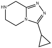 3-CYCLOPROPYL-5,6,7,8-TETRAHYDRO-[1,2,4]TRIAZOLO[4,3-A]PYRAZINE Struktur
