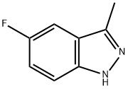 5-フルオロ-3-メチル-1H-インダゾール 化学構造式