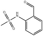 2-(メチルスルホンアミド)ベンズアルデヒド 化学構造式