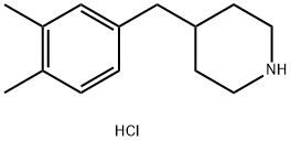PIPERIDINE, 4-[(3,4-DIMETHYLPHENYL)METHYL]-, HYDROCHLORIDE Struktur