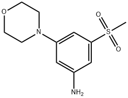 3-Methanesulfonyl-5-(Morpholin-4-yl)aniline Structure