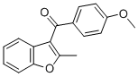3-(4-METHOXYBENZOYL)-2-METHYLBENZOFURAN 化学構造式