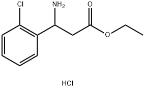 ethyl 3-amino-3-(2-chlorophenyl)propanoate hydrochloride Structure