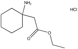 (1-アミノシクロヘキシル)酢酸エチル塩酸塩 化学構造式