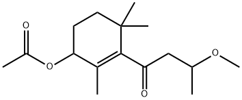 1-[3-(Acetyloxy)-2,6,6-trimethyl-1-cyclohexen-1-yl]-3-methoxy-1-butanone,945426-70-0,结构式